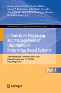 Cover: Information Processing and Management of Uncertainty in Knowledge-Based Systems - Springer