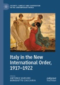 Cover: Italy in the New International Order, 1917-1922 - Palgrave Macmillan