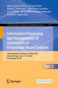 Cover: Information Processing and Management of Uncertainty in Knowledge-Based Systems - Springer