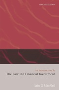 Cover: An Introduction to the Law on Financial Investment - Hart Publishing