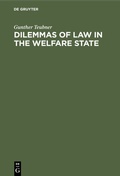 Cover: Dilemmas of Law in the Welfare State - De Gruyter
