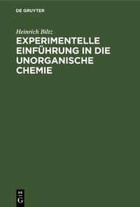 Bild: Experimentelle Einführung in die unorganische Chemie - De Gruyter