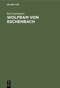 Cover: Wolfram von Eschenbach - De Gruyter
