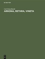 Cover: Arkona, Rethra, Vineta - De Gruyter