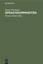 Cover: Sprachdummheiten - De Gruyter