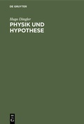 Cover: Physik und Hypothese - De Gruyter