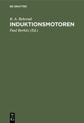 Cover: Induktionsmotoren - De Gruyter