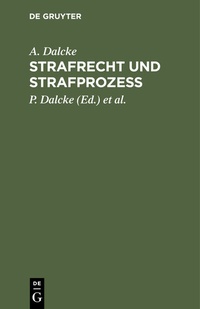 Abbildung von: Strafrecht und Strafprozess - De Gruyter
