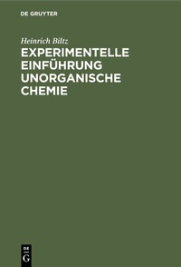 Bild: Experimentelle Einführung unorganische Chemie - De Gruyter