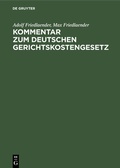 Cover: Kommentar zum Deutschen Gerichtskostengesetz - De Gruyter