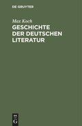 Cover: Geschichte der deutschen Literatur - De Gruyter