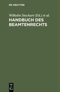 Cover: Handbuch des Beamtenrechts - De Gruyter
