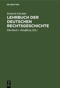Cover: Lehrbuch der deutschen Rechtsgeschichte - De Gruyter
