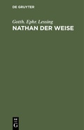 Cover: Nathan der Weise - De Gruyter