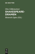 Cover: Shakespearedramen - De Gruyter