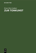 Cover: Zur Tonkunst - De Gruyter