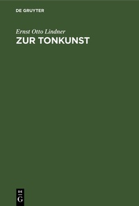 Enlarge image Cover: Zur Tonkunst - De Gruyter
