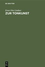 Cover: Zur Tonkunst - De Gruyter