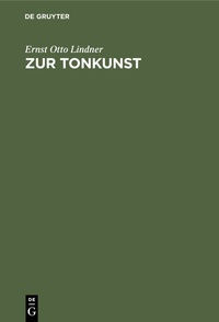 Enlarge image Cover: Zur Tonkunst - De Gruyter