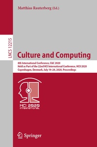 Enlarge image Cover: Culture and Computing - Springer
