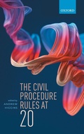Abbildung von: The Civil Procedure Rules at 20 - Oxford University Press