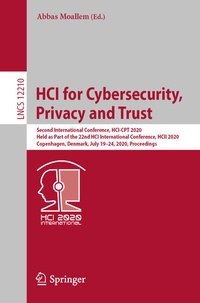 Abbildung von: HCI for Cybersecurity, Privacy and Trust - Springer