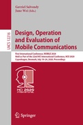 Cover: Design, Operation and Evaluation of Mobile Communications - Springer