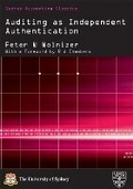 Cover: Auditing as Independent Authentication - Sydney University Press