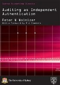 Enlarge image Cover: Auditing as Independent Authentication - Sydney University Press