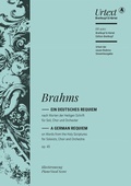 Cover: Ein deutsches Requiem op. 45 (Urtext der neuen Brahms-Gesamtausgabe; Klavierauszug vom Komponisten) - Breitkopf & H&auml;rtel