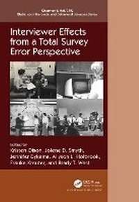 Enlarge image Cover: Interviewer Effects from a Total Survey Error Perspective - CRC Press