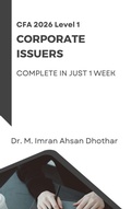 Cover: CFA 2026: Level 1 corporate Issuers (CFA level 1, #1) - M. Imran Ahsan
