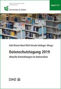 Cover: Datenschutztagung 2019 - Dike Verlag Z&uuml;rich