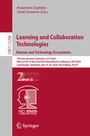 Cover: Learning and Collaboration Technologies. Human and Technology Ecosystems - Springer