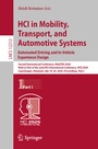 Cover: HCI in Mobility, Transport, and Automotive Systems. Automated Driving and In-Vehicle Experience Design - Springer
