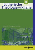 Cover: Lutherische Theologie und Kirche, Heft 01/2020 - ganzes Heft als eJournal - Edition Ruprecht