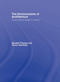 Cover: The Environments of Architecture - Taylor & Francis