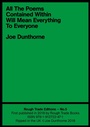 Cover: All The Poems Contained Within Will Mean Everything To Everyone - Rough Trade Books