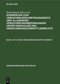 Cover: &sect;&sect; 1-48 und Versicherungsvermittlerrecht - De Gruyter