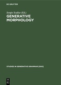 Cover: Generative Morphology - De Gruyter Mouton