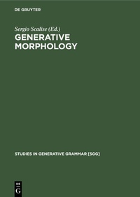 Enlarge image Cover: Generative Morphology - De Gruyter Mouton
