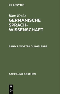 Enlarge image Cover: Wortbildungslehre - De Gruyter