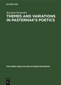 Cover: Themes and Variations in Pasternak's Poetics - De Gruyter