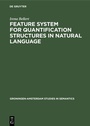 Cover: Feature System for Quantification Structures in Natural Language - De Gruyter
