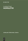 Cover: Homiletik - De Gruyter