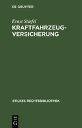Cover: Kraftfahrzeugversicherung - De Gruyter