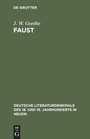 Cover: Faust - De Gruyter