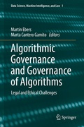 Cover: Algorithmic Governance and Governance of Algorithms - Springer