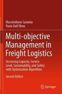 Enlarge image Cover: Multi-objective Management in Freight Logistics - Springer