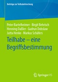 Cover: Teilhabe - eine Begriffsbestimmung - Springer VS